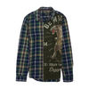 Navy Plaid Flannel Button Down