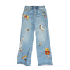 Blue Wide Leg Jeans