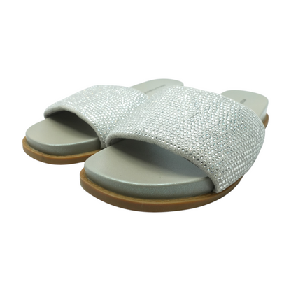 Silver Flat Sandals