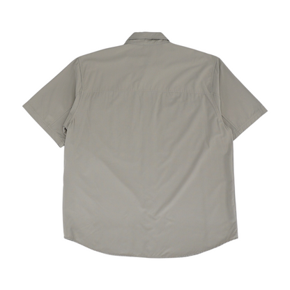 Gray Solid Outdoor Button Down