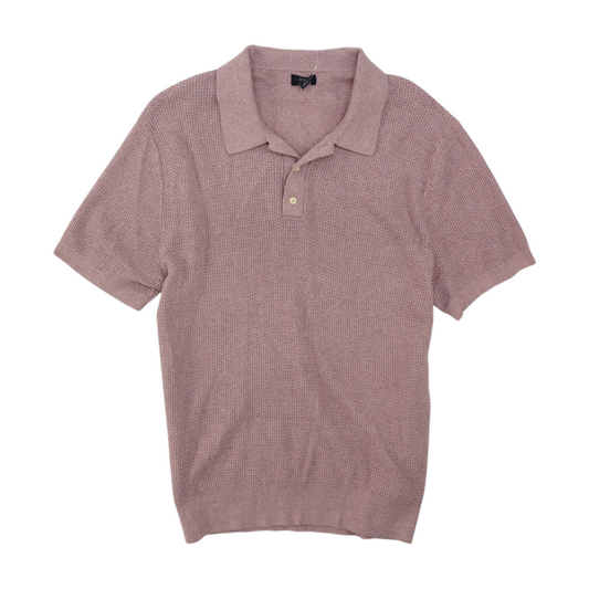 Pink Solid Short Sleeve Polo