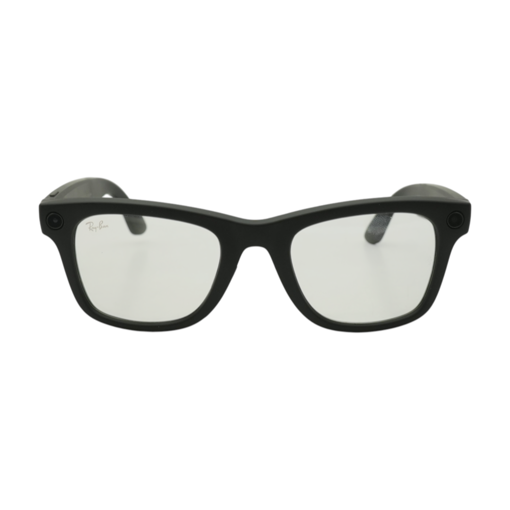 Black Wayfarer Smart Glasses