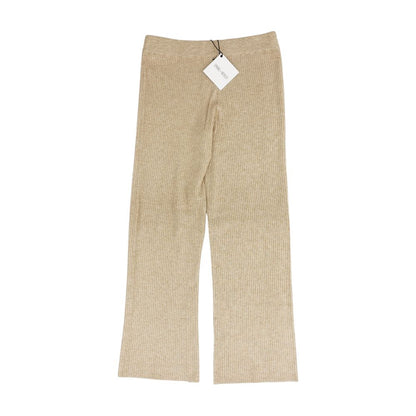 Tan Solid Pants