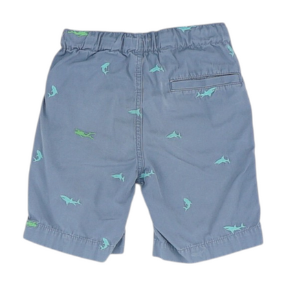 Blue Graphic Chino Shorts