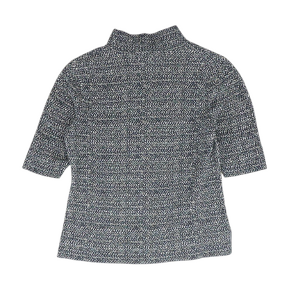 Navy Print Blouse