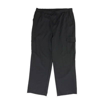 Navy Solid Cargo Pants