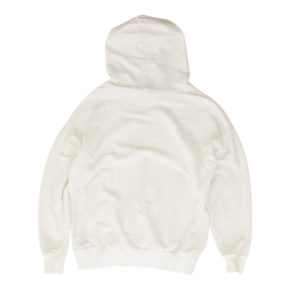 White Solid Hoodie