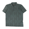 Gray Geometric Short Sleeve Polo