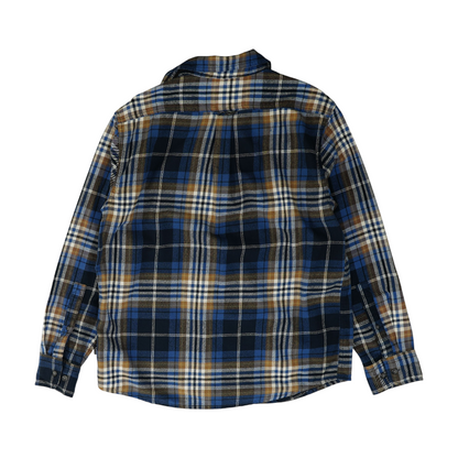 Blue Plaid Flannel Button Down