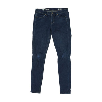 Navy Mid Rise Skinny Leg Jeans
