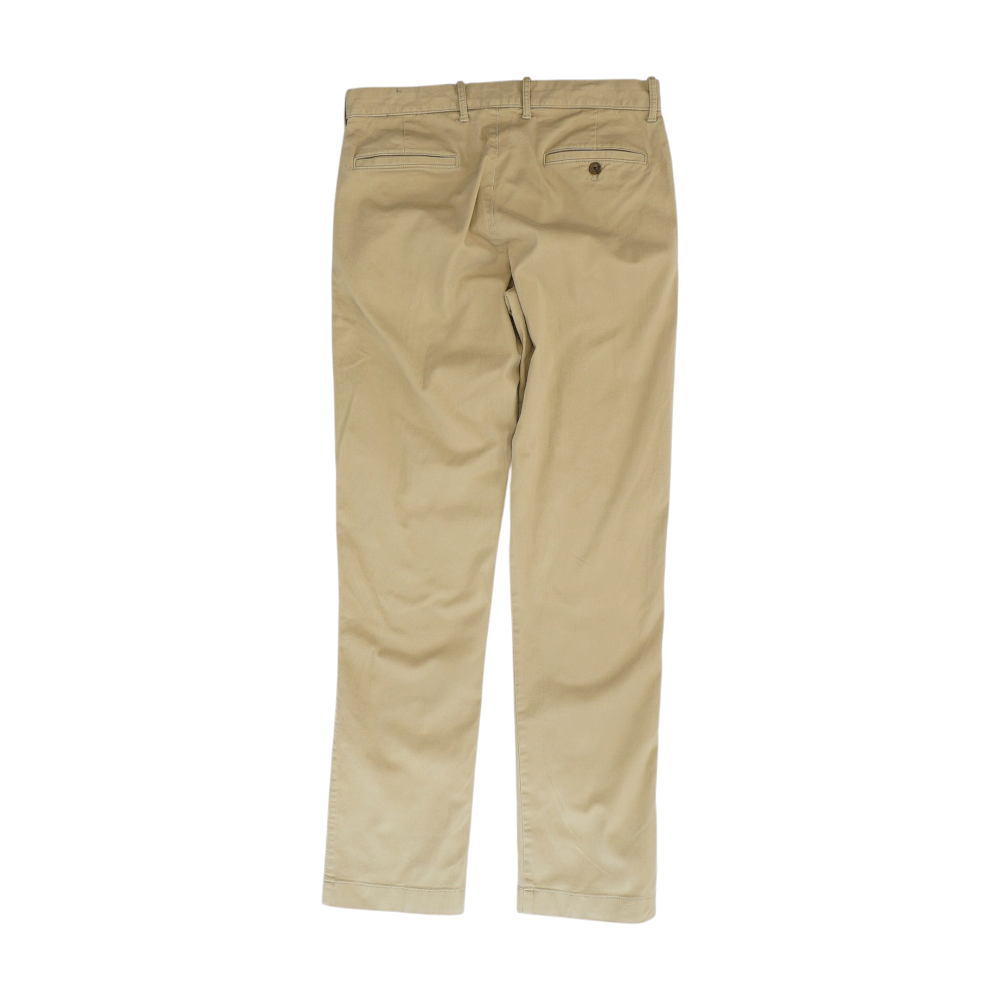 Beige Straight Pants