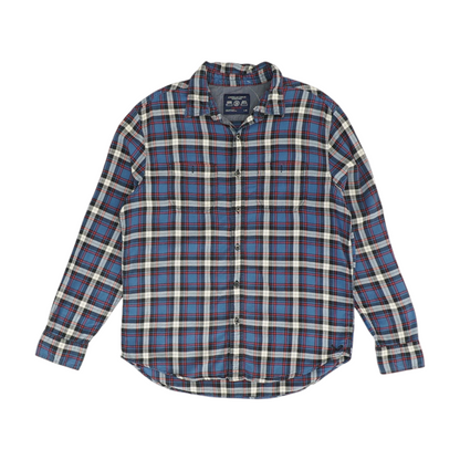 Blue Plaid Flannel Button Down