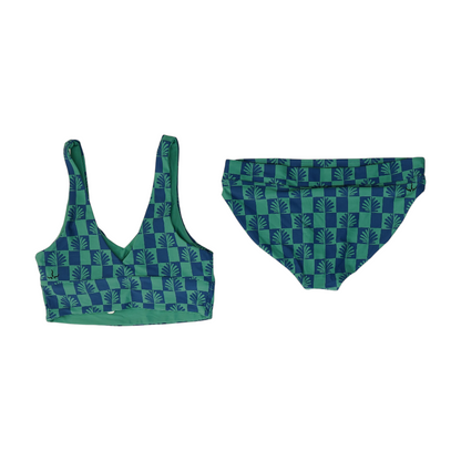 Green Print Two-Piece