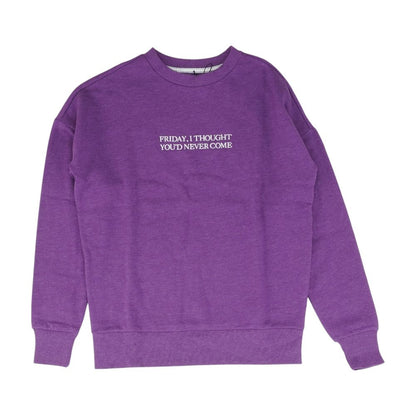 Purple Solid Sweatshirt