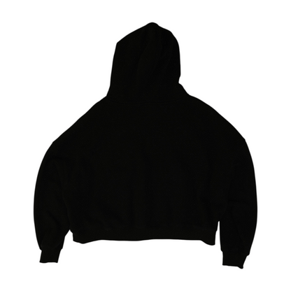 Black Solid Hoodie Pullover