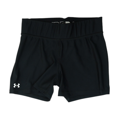 Black Solid Active Shorts