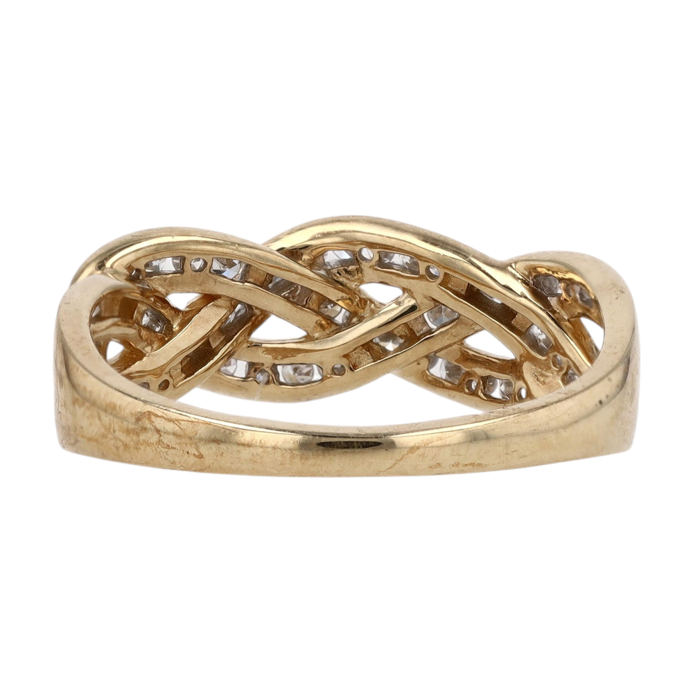 1/3 ctw 10K Yellow Gold Lab Grown Diamond Band