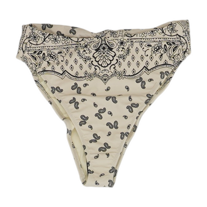 Ivory Print Swim Bottom