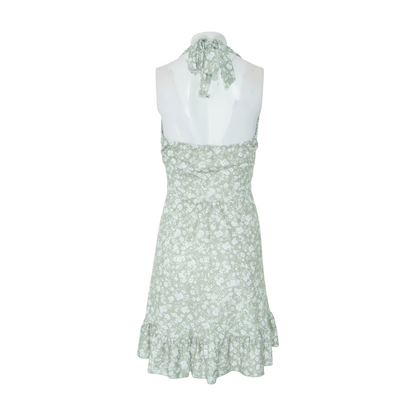 Green Floral Midi Dress