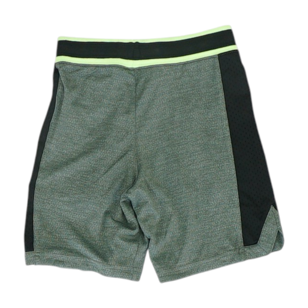 Green Color Block Active Shorts