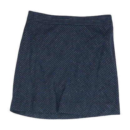Navy Striped Mini Skirt