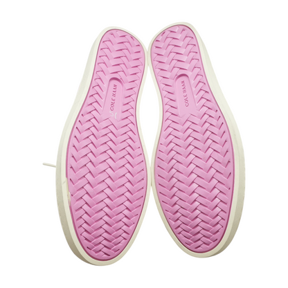 Pink Lace-Up Flats