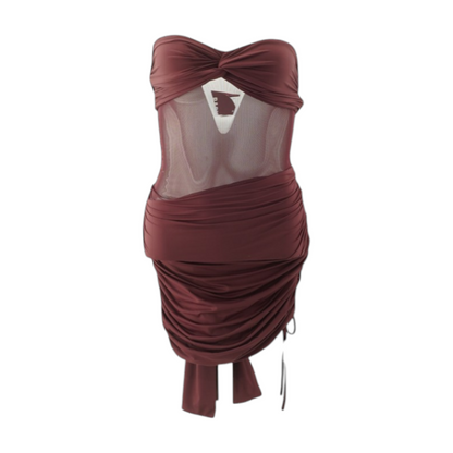 Maroon Mini Dress