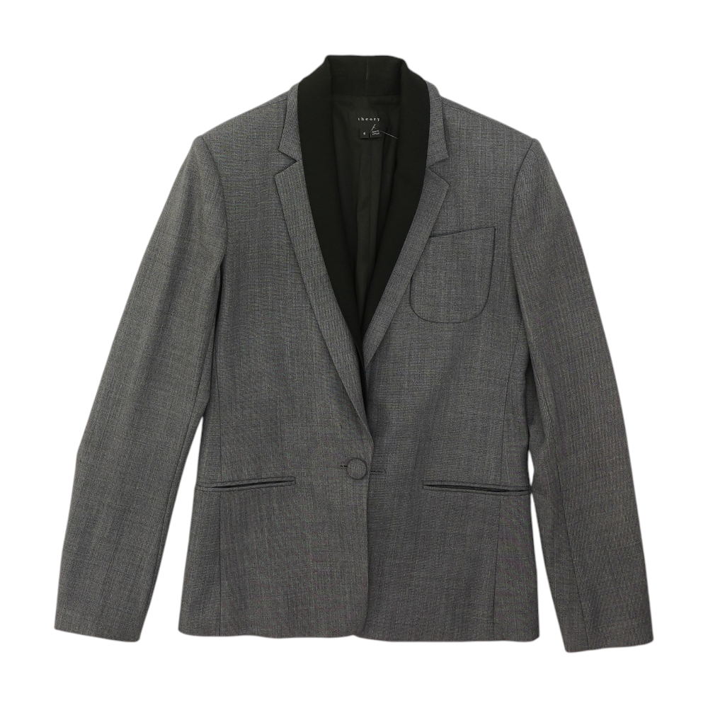 Gray Solid Blazer