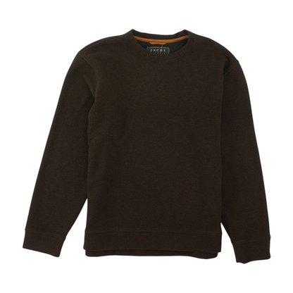 Brown Solid Sweatshirt Pullover