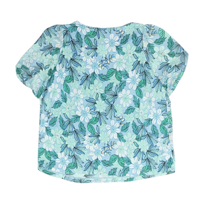 Blue Floral Blouse