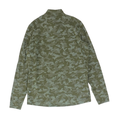Green Camo 1/4 Zip Pullover