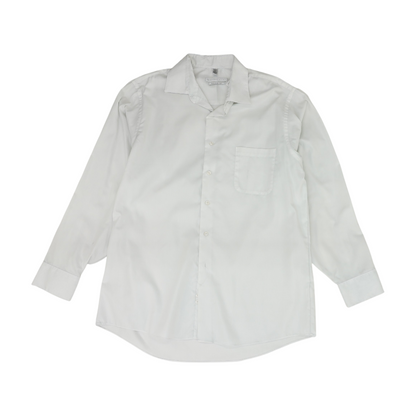 White Striped Long Sleeve Button Down