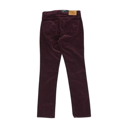 Maroon Petite Casual Pants