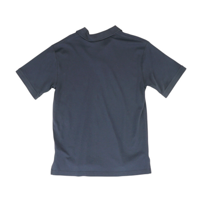 Navy Solid Short Sleeve Polo