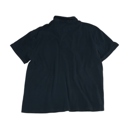 Navy Solid Short Sleeve Polo