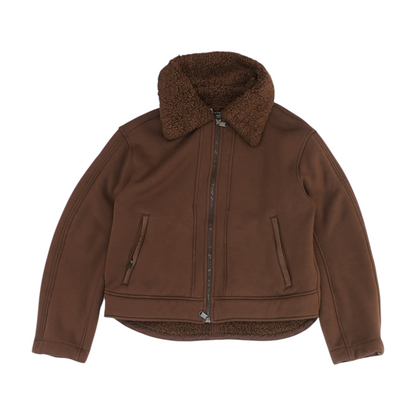 Brown Solid Jacket
