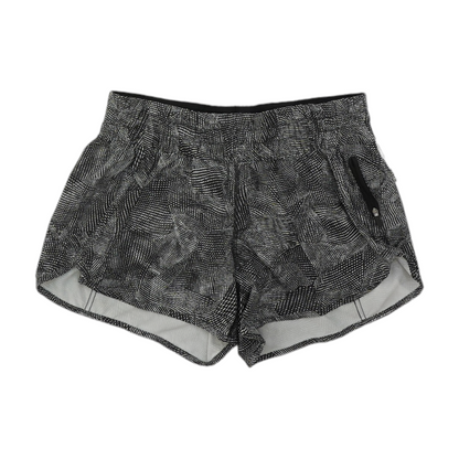 Black Abstract Active Shorts