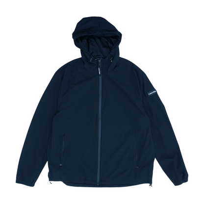 Black Solid Rain Jacket
