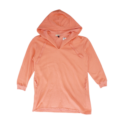 Pink Solid Hoodie Pullover