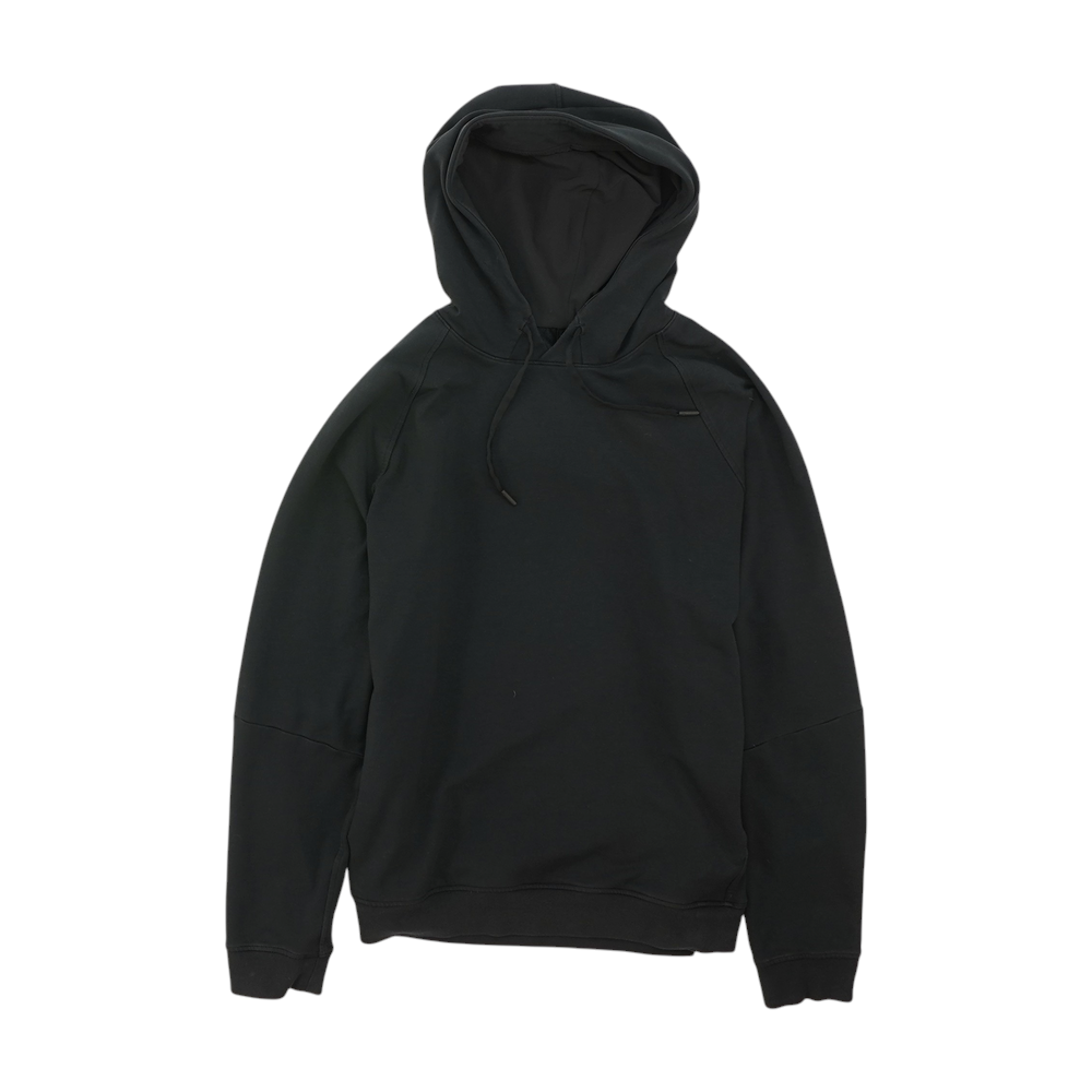Black Solid Hoodie Pullover