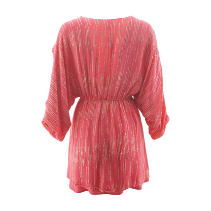 Pink Striped Mini Dress
