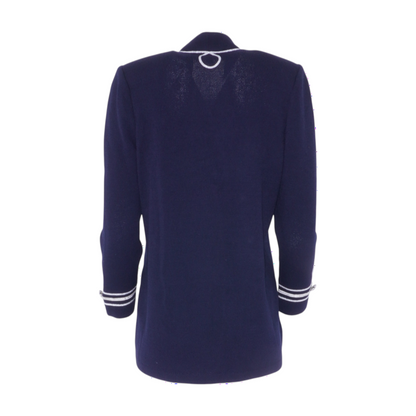 Navy Nautical Knit Cardigan