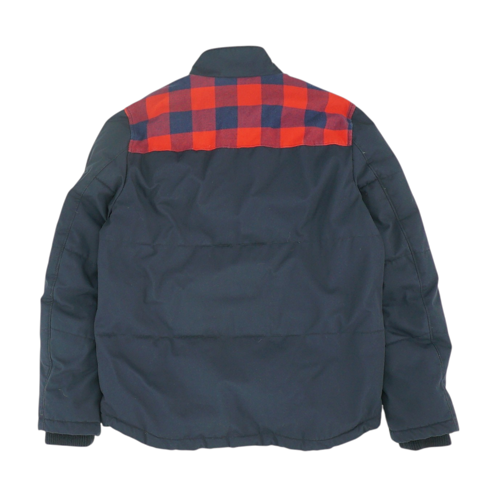 Navy Check Jacket