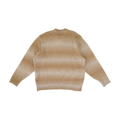 Brown Tie Dye Mockneck Sweater