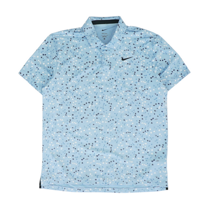 Blue Print Short Sleeve Polo