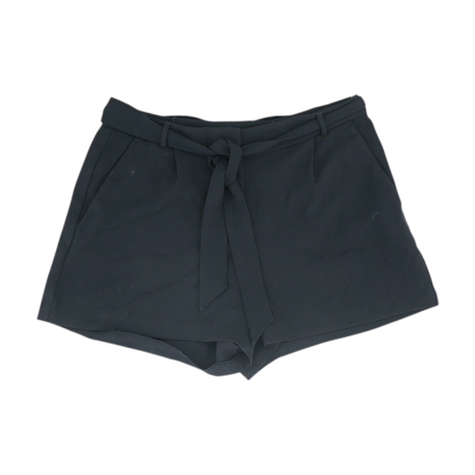 Black Solid Chino Shorts