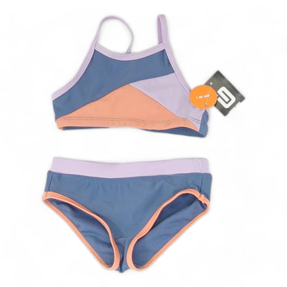 Blue Solid Two-Piece