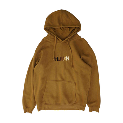 Brown Solid Hoodie Pullover