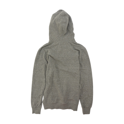 Gray Solid Hoodie Pullover