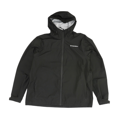 Black Solid Rain Jacket